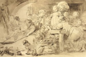 La crêpière - Jean Honore Fragonard